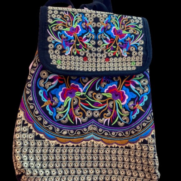 Boho Embroidered Backpack - Picture 5 of 5